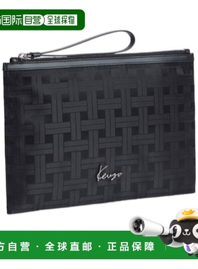 KENZO 男士手拿包 FF65PM502F2299 AW2025 黑色 'KENZO MURA' 大