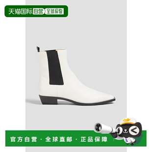 潮奢 皮质切尔西靴 Simkhai Lennon 423S012IVORY 女士 1h可退
