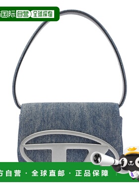 DIESEL 女士单肩包 X08396P1730H8457 SS2025蓝色手提包斜挎包