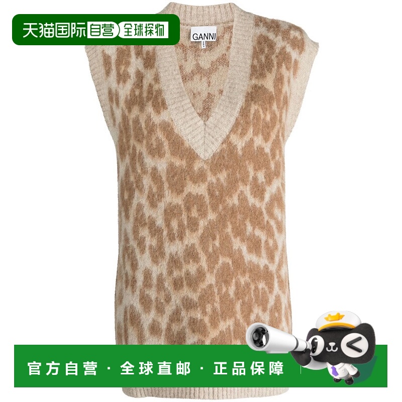 GANNI 女士针织毛衣 K1977765 AW2023 棕色