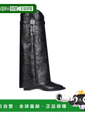 GIVENCHY 女士高跟鞋 BE702YE1U9001 AW2024 黑色 Shark Lock 西