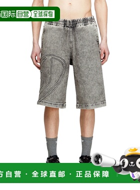 DIESEL 男士短裤 A168540ABDA02 SS2025 灰色 D-ENNY-S TRACK