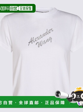 ALEXANDER WANG 女士T恤 1CC3251134100 CO 白色 烫钻T恤