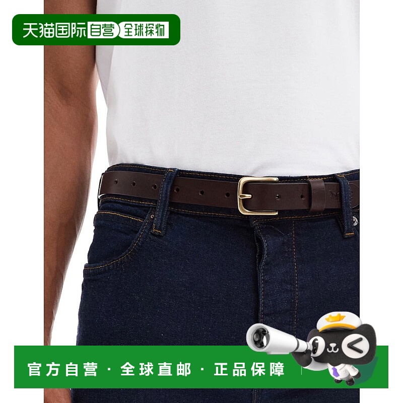 1h可退 潮奢 Levi'S 李维斯 男士 new 窄款皮带棕色腰带