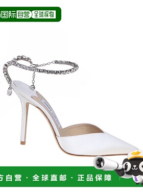 1h可退 JIMMY CHOO 女士高跟鞋 SAEDA100BBDBBD SS2025 白色