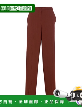 PINKO 女士休闲裤 100331A213L98 SS2025 红色 Pergamino high-wa