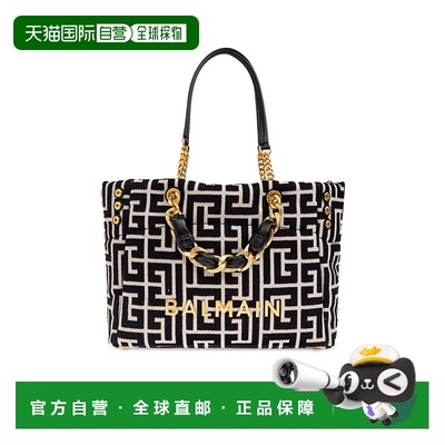 BALMAIN 女士手提包 FN1FF827TJXNGFE AW2025 黑色 Shopper bag `