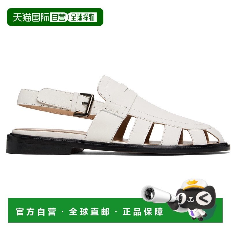 1h可退 潮奢 Tom Ford 汤姆 福特 女士 白色后系带凉鞋