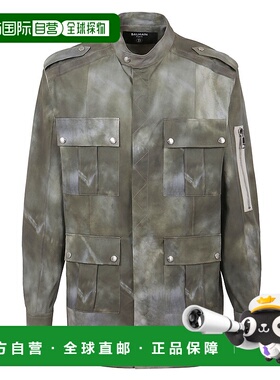 BALMAIN 男士夹克 AH1HU165CD12UDF SS2023 灰色 Faded cotton sh