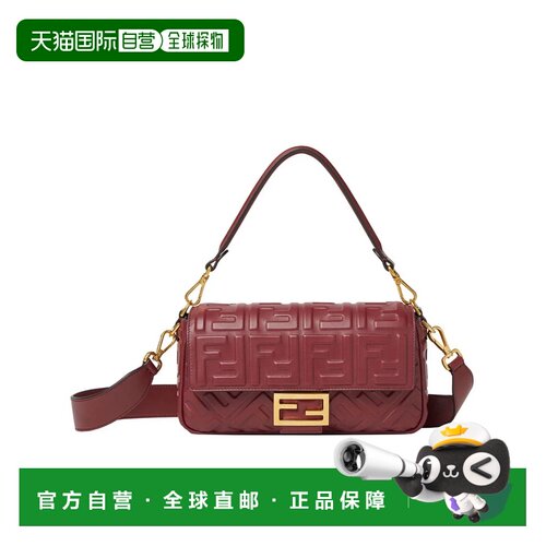 1h可退 FENDI 女士单肩包 8BR600AT57F1CGFROSSOSCUROOVIBR