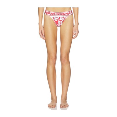 1h可退 潮奢 FARM RIO 女士 Cashew And Birds 低腰比基尼内裤 34