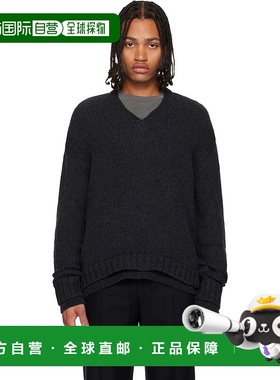 1h可退 潮奢 Our Legacy 男士 灰色 False V-Neck 毛衣 M4253FC