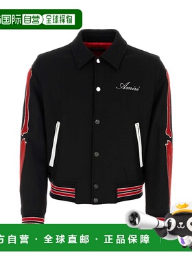 1h可退 AMIRI 男士夹克 AMOUVY1009BLACKRED CO 黑色 Black wool