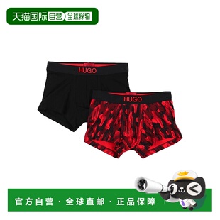 雨果 男士 平角内裤 1h可退 舒适时尚 HUGO red红色 潮奢