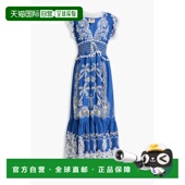 串珠精饰亚麻混纺流苏边蕾丝长款 1h可退 连衣 RIO 女士 潮奢 FARM