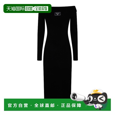 BALMAIN 女士连衣裙 EF1RL109KH820PA SS2025 黑色 Ls Double Col