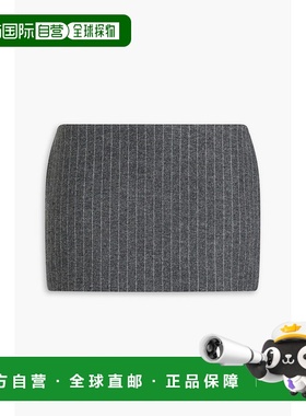 1h可退 潮奢 ALEX PERRY 女士 细条纹法兰绒迷你半身裙 S0169PF24