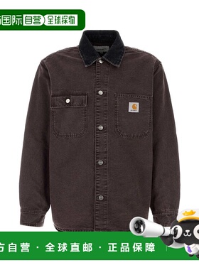 1h可退 潮奢 CARHARTT WIP 男士 Mitch 棕色牛仔衬衫式夹克 I0362