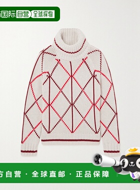 1h可退 潮奢 bogner 博格纳 女士 Solange 嵌花羊绒高领毛衣 8665