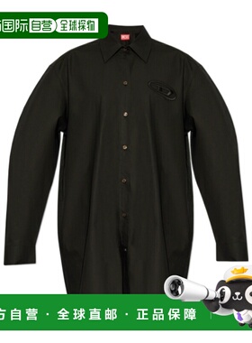 DIESEL 女士连衣裙 A145680PCAL9XX AW2024 黑色 衬衫连衣裙