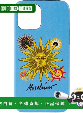 1h可退 潮奢 Moschino 莫斯奇诺 女士 蓝色 Sun iPhone 12 Pro Ma