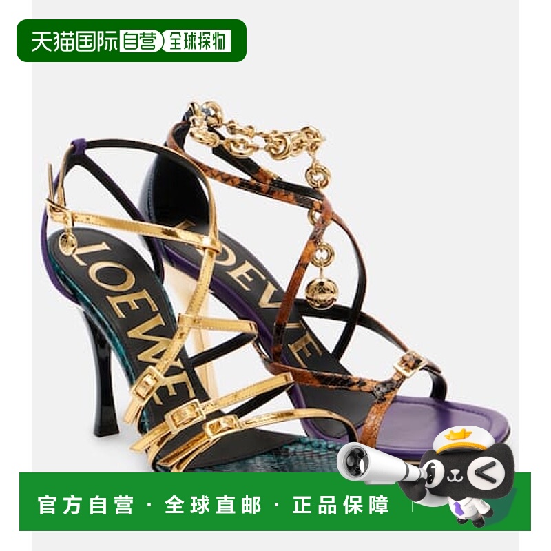 1h可退 潮奢 LOEWE 罗意威 女士 New Comic 皮质凉鞋