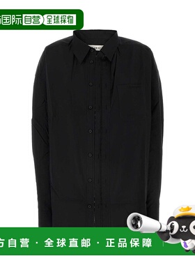 1h可退 潮奢 Y PROJECT 女士 黑色府绸宽松款衬衫 201SI009F504EV