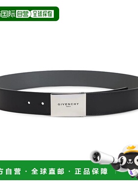 GIVENCHY 男士腰带 BK407NK21Q002 SS2026 黑色 METAL PLAQUE BEL