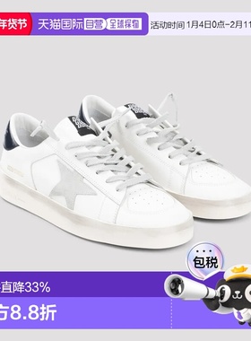 Golden Goose脏脏鞋Stardan牛皮系带圆头男士休闲鞋