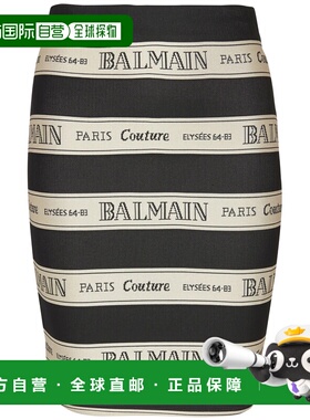 BALMAIN 女士半身裙 EF1LC245JJ95EDY SS2025 花色 'Nastro Balma