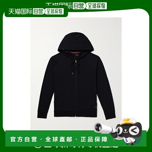 保罗 Smith 史密斯 男士 M1A5 潮奢 罗缎边棉针织拉链连帽衫 Paul