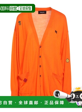 1h可退 潮奢 Dsquared2 二次方 女士 针织开衫 orange橙色 舒适时