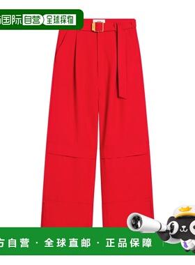 Ami Paris 女士休闲裤 FTR307WV0068632 SS2025 红色