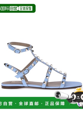 VALENTINO 女士凉鞋 WS0A05VOD68M AW2025 蓝色 Rockstud 平底凉