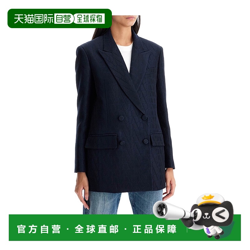 1h可退 VALENTINO 女士西服 5B3CE3K08G5598 AW2024 黑色 西装外