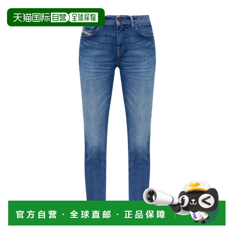 DIESEL 女士牛仔裤 A0530209P7101 AW2026 蓝色 腰带环牛仔裤