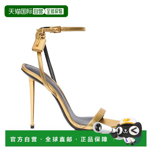 TOM FORD 女士凉鞋 W2272LSP014GYAA CO 花色 挂锁尖头裸跟凉鞋