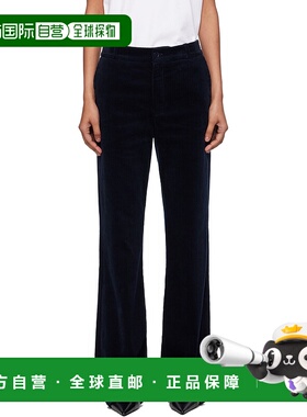 1h可退 潮奢 A.P.C. 女士 海军蓝 Rosemary 长裤 COHBBF08502