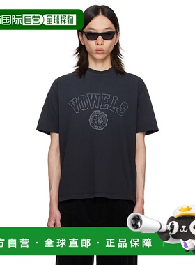 1h可退 潮奢 Tom Ford 汤姆 福特 男士 黑色 Faded Collegiate T