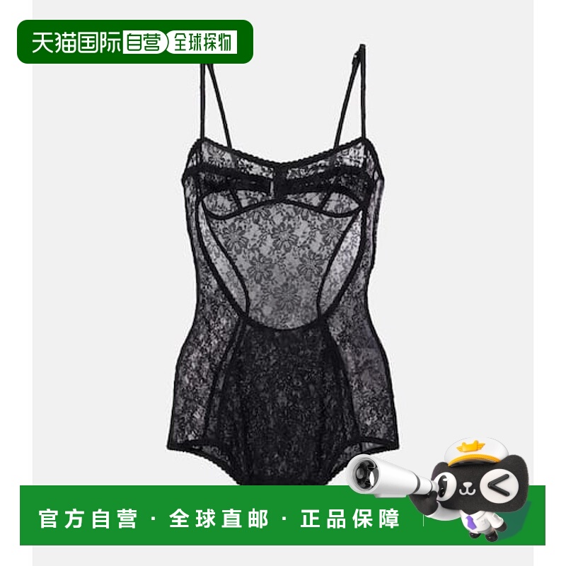 1h可退 潮奢 The Attico 女士 花朵蕾丝连体衣 black黑色 舒适时