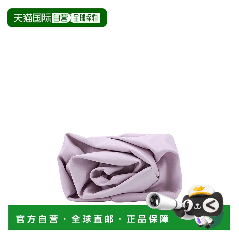 BURBERRY 女士手拿包 8078860 AW2024 紫色 Leather clutch with