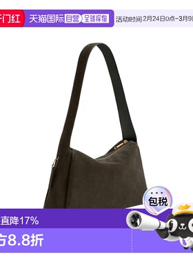 COACH蔻驰 Lola 29 金属硬件 牛剖层革 单肩包 大号 女款 橄榄绿