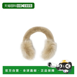 米白色 BURBERRY AW2025 81146771 毛边耳罩 女士耳饰