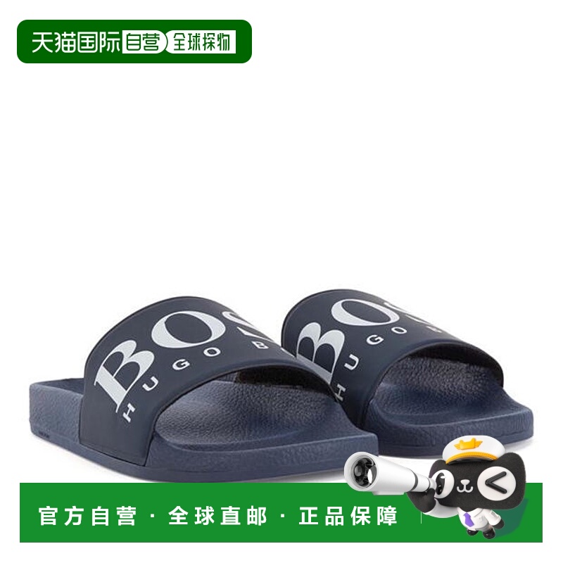 1h可退 潮奢 BOSS 波士 男士 Solar 凉拖徽标凉鞋