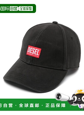 DIESEL 男士帽子 A113600BLAA9XX CO 黑色 CORRY-JACQ-WASH鸭舌帽