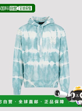 1h可退 AMIRI 男士卫衣 AMKNHD1006SEA AW2024 蓝色 Amiri Ma Tie