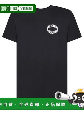 1h可退 MOSCHINO 男士T恤 07152041A1555 SS2024 黑色 Black cott