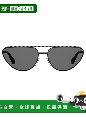 1h可退 MOSCHINO 女士太阳镜 MOS057GS807IR SS2025 黑色 MOSCHIN
