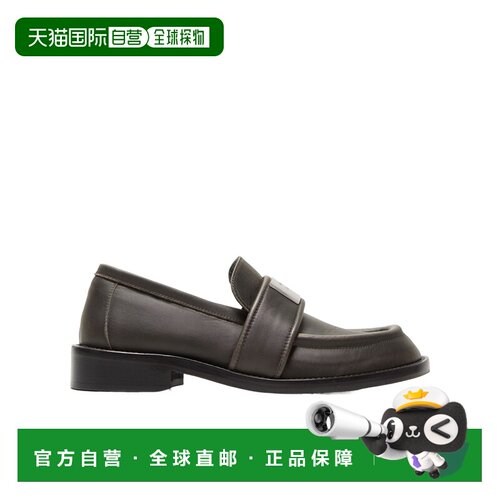 ACNE STUDIOS 女士休闲鞋 AD0787700 AW2025 黑色 徽标乐福鞋
