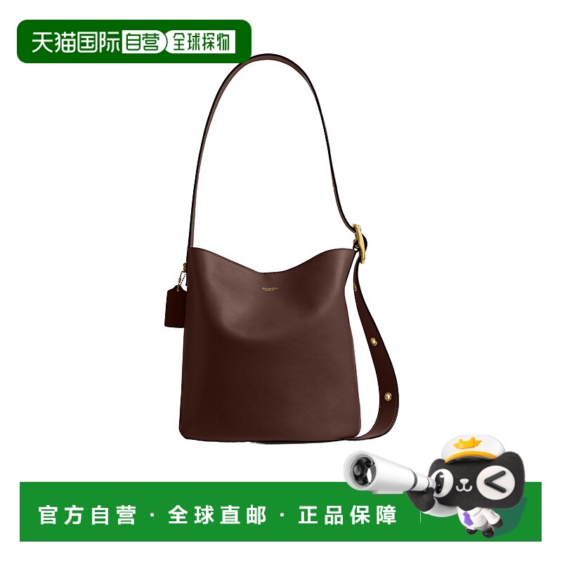 COACH 女士斜挎包 CCC23B4MPL AW2025 棕色 BLEECKER水桶包蔻驰